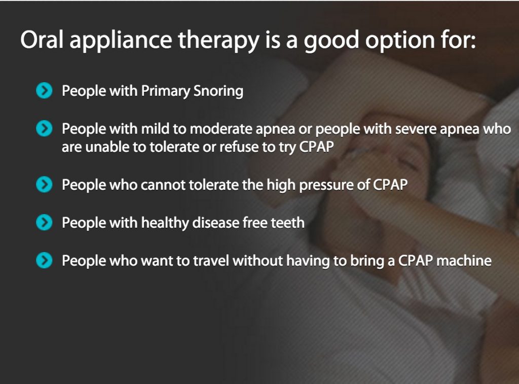 oral appliance therapy info